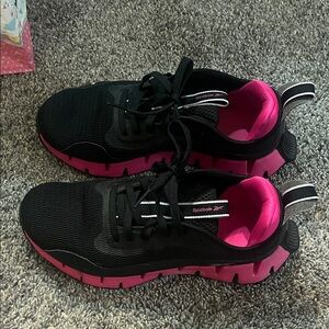 Reebok Women’s Black & Hot Pink Athletic Sneakers